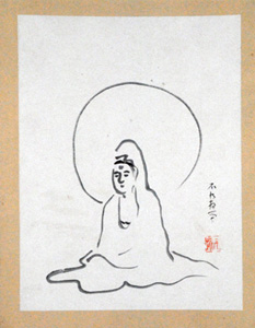 Nakamura Fusetsu / 自筆画 観音像