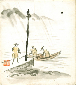 小寺健吉 自筆色紙