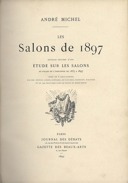 「[仏]LES Salons de 1897」ANDRE MICHEL