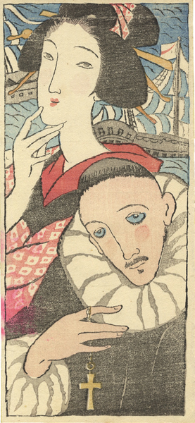 Takehisa Yumeji “Women Missionaries ; Maria Kannon from the Magazine The Ladies' Graphic (Fujin Gurafu) ”
