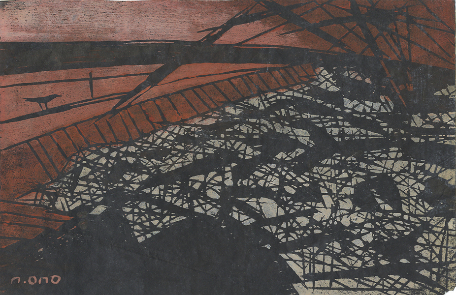 小野忠重「天草の港」