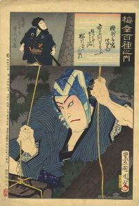 国周「梅幸百種之内　野洲無宿富蔵」