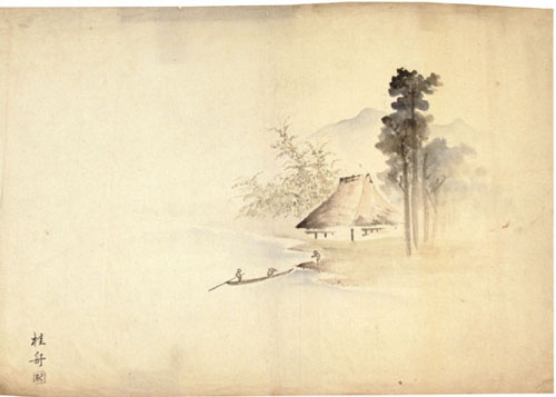 “武内桂舟 自筆画”