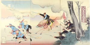 画狂人「日露　我軍定州占領之図」