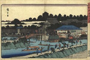 Hiroshige / Famous Places in the Eastern Capital / Myokendo Temple at Yanagishima [東都名所　柳嶋妙見堂]