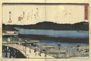 広重初代「江戸名所　隅田川之月」