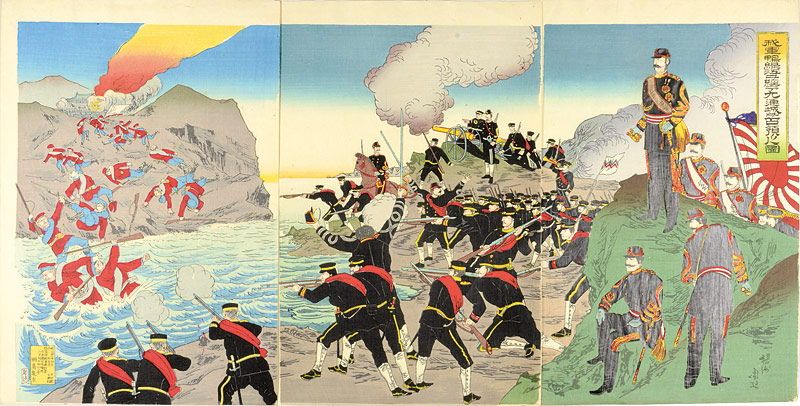 Chikanobu “Russo-Japanese War / Occupation of Jiuliancheng”