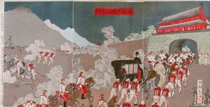 Kokunimasa / The Small Fight in Seoul, Korea durning Sino-Japanese War in 1894-1895 [朝鮮京城之小戦図]