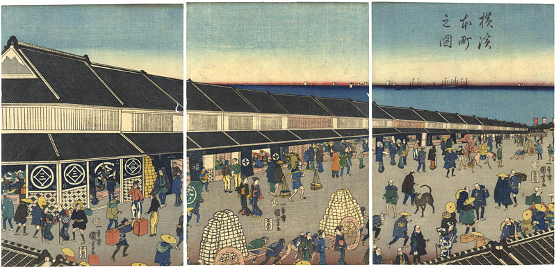 国芳「横浜本町之図」