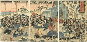 国芳「忠臣蔵四十七人　義士焼香之図」
