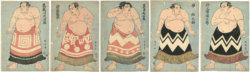 国虎「相撲絵」