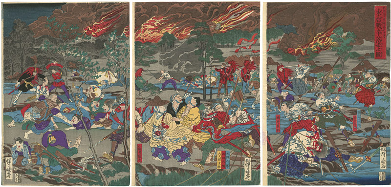 Kyosai “The Battle of Ueno”