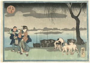 東都名所　両国柳ばし