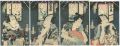 Kabuki Actors : set of 4