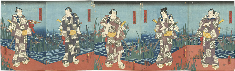 Toyokuni III “Kabuki Prints : set of 5”