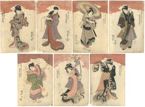 国貞初代「岩井半四郎七役」