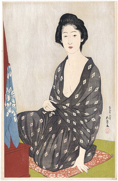 橋口五葉「夏衣の女」