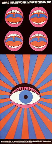 Yokoo Tadanori “Poster of WORD AND IMAGE Exhibition”