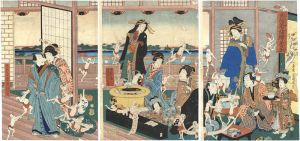 芳幾「金近着緒締善玉」