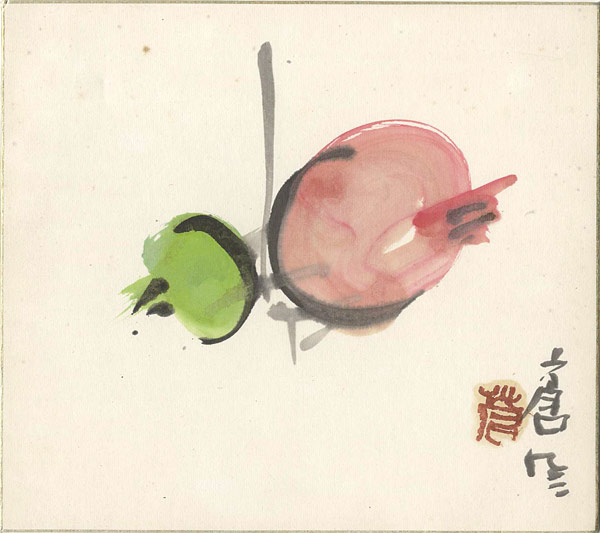 Teshigahara Sofu “自筆色紙”