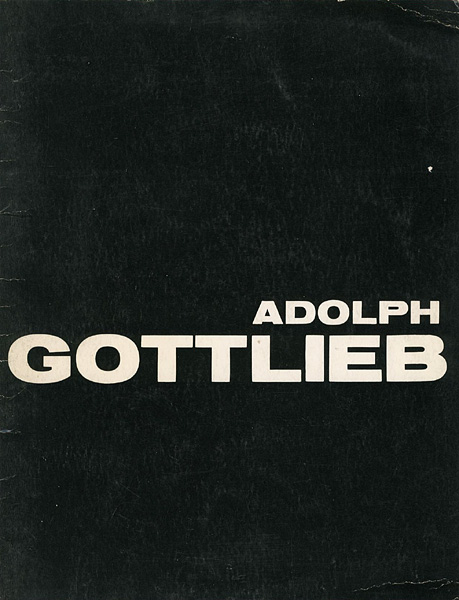 「[英]アドルフ・ゴットリーブカタログ ADOLPH GOTTLIEB」