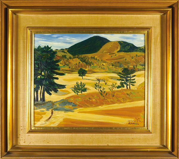北岡文雄「自筆画 伊豆風景」