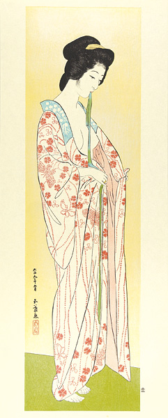 Hashiguchi Goyo “The Woman Who Wears Nagajuban 【Reproduction】”