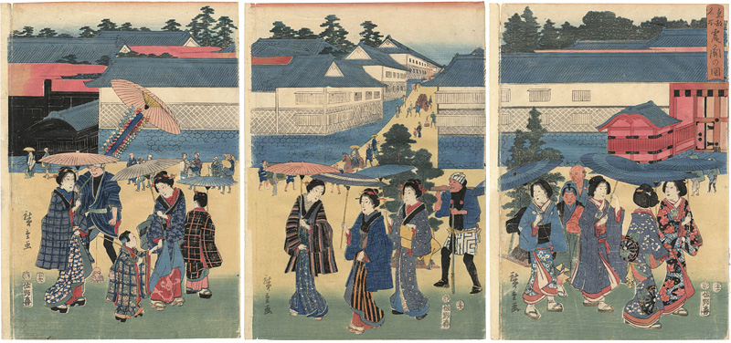 Hiroshige “Famous Views of the Eastern Capital, The View of Kasumigaseki”