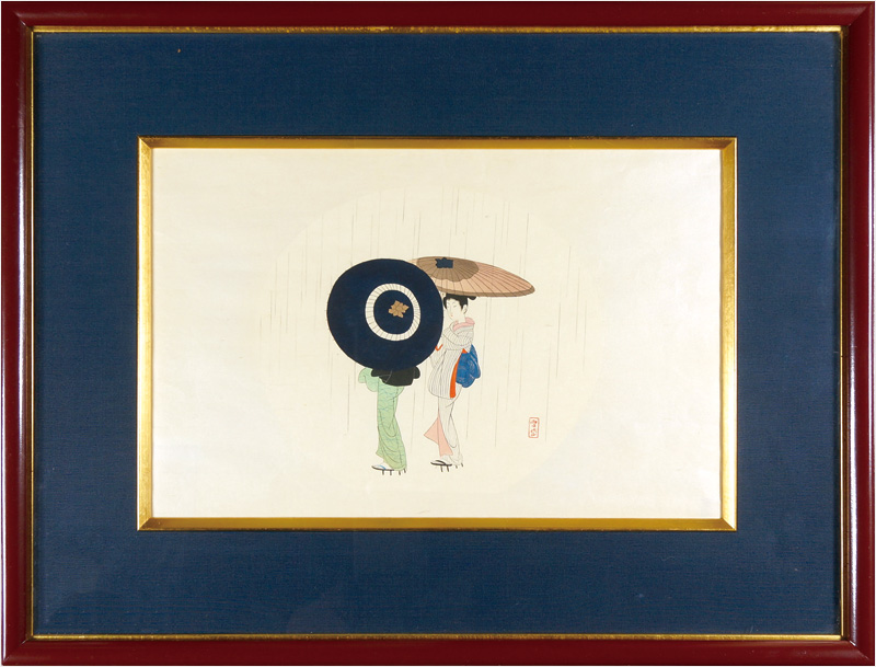 小村雪岱「春雨」