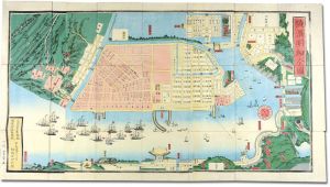 芳員「横浜明細全図」
