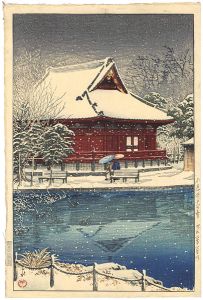 不忍弁天の雪
