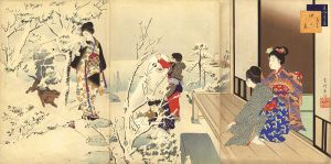 美人十二ヶ月　其十二　ゆき見