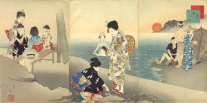 美人十二ヶ月　其七　海水浴