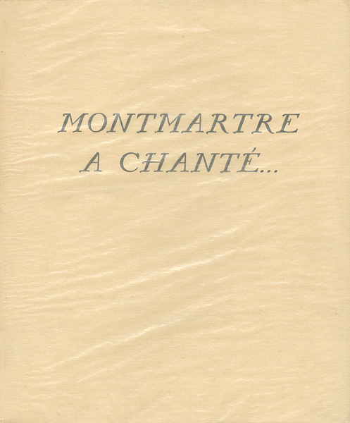 「[仏]モンマルトルの歌」Bernard Naudin著／Georges Villa画