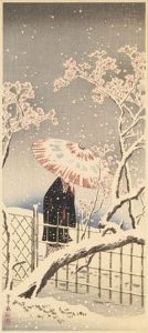 Takahashi Shotei / Plum Blossom in Snow