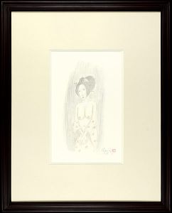 Saito Shinichi / 自筆画　吉原の女