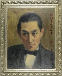 中川紀元「自筆画　友田恭助像」