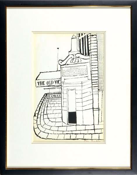 Ben Shahn “Drawing : The Old Vic Theatre”