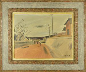 Saito Shinichi / Painting : The Road of Kamata