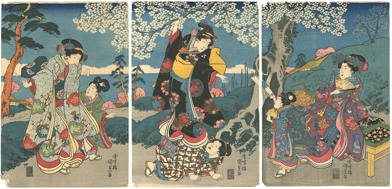 Kunisada I “Cherry‐Blossom Viewing ”