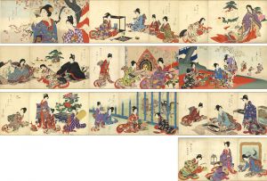 周延「徳川時代　貴婦人の図」