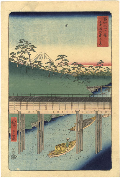 Hiroshige “36 Views of Mt.Fuji / Ochanomizu in the Eastern Capital”