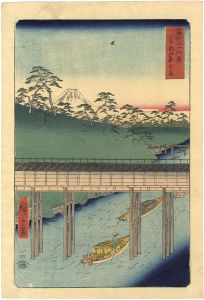 Hiroshige / 36 Views of Mt.Fuji / Ochanomizu in the Eastern Capital [冨士三十六景　東都御茶の水]