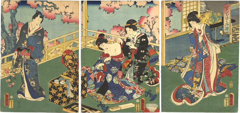 Kunisada II “Edo Murasaki Genji Moyo”