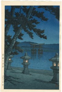 宮島の月夜