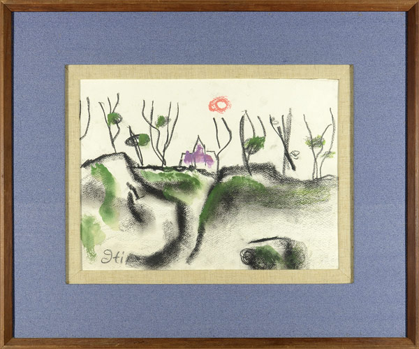 Somiya Ichinen “自筆画　シャルトルの古崖”