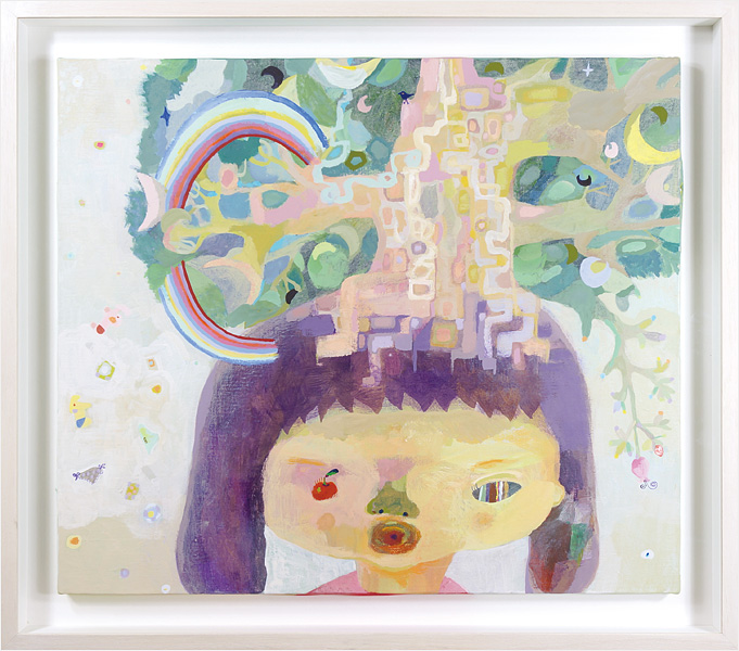坂知夏「自筆画 少女（仮）」