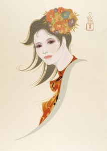 Iwata Sentaro / Compilation of Masterpieces of Bijin Woodblock Prints / Shallow Spring