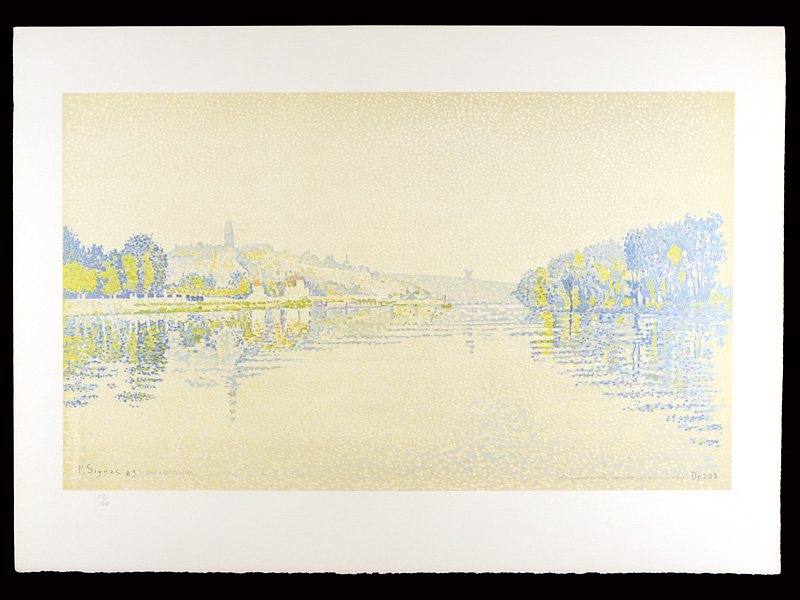Paul Signac “LA SEINE A HERBLAY,1889”
