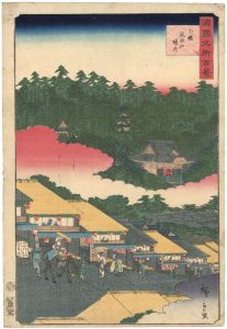 Hiroshige II / One Hundred Famous Views in the Various Provinces / The Precincts of Narita-san Temple in Shimosa Province [諸国名所百景　下総成田山境内]